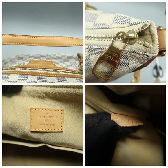 Louis Vuitton Evora White Damier Azur Canvas Satchel 1026-020525 - Picture 11 of 12